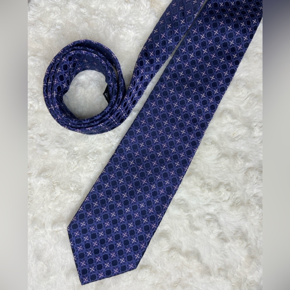 Valentino Silk Tie GUC!  Blue Pink